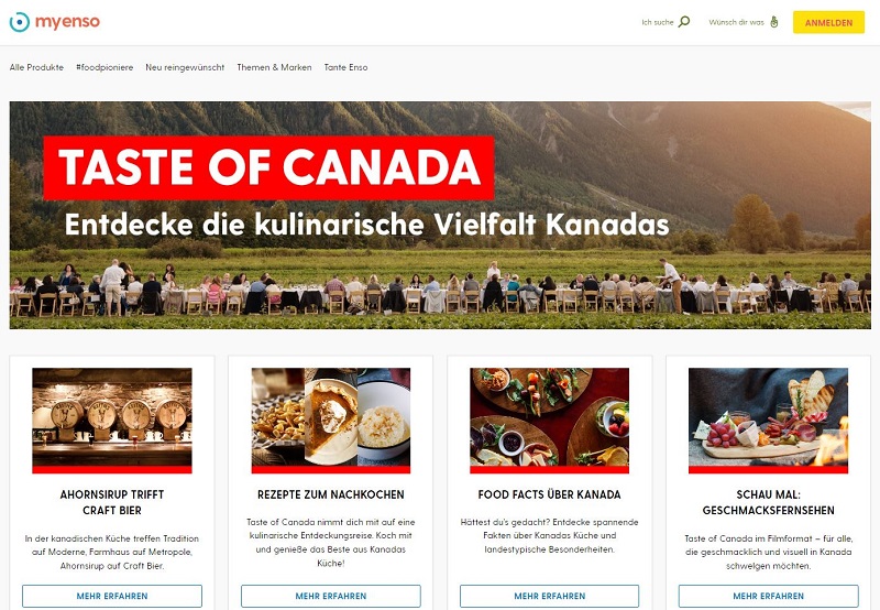 Taste of Canada Campaign in German-speaking markets
