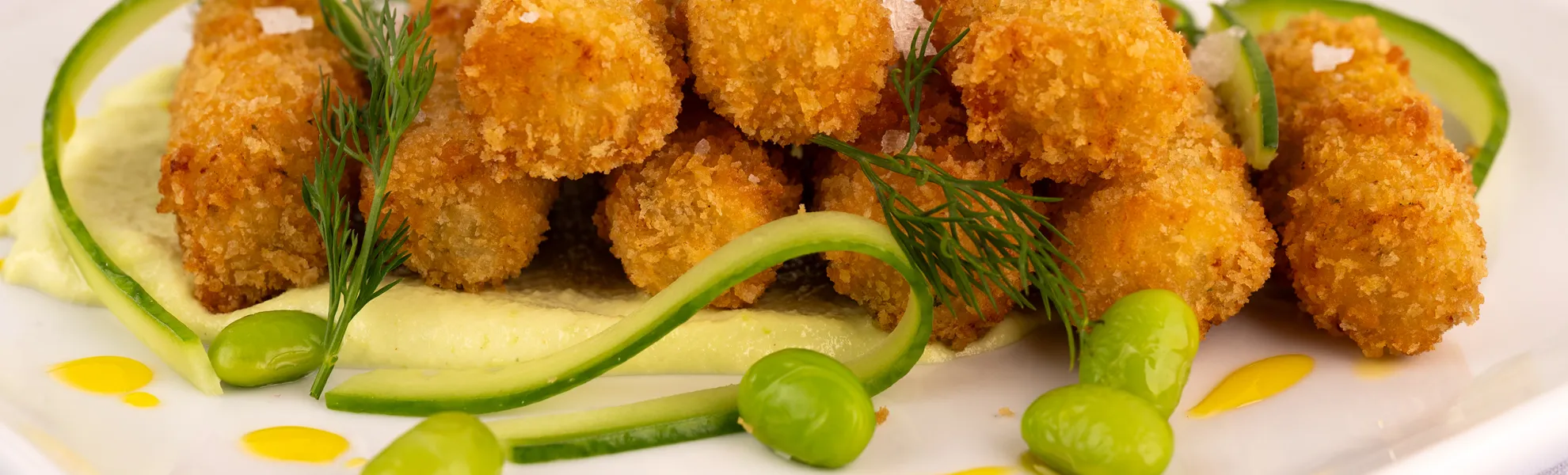 Cod Croquettes with Edamame Aïoli