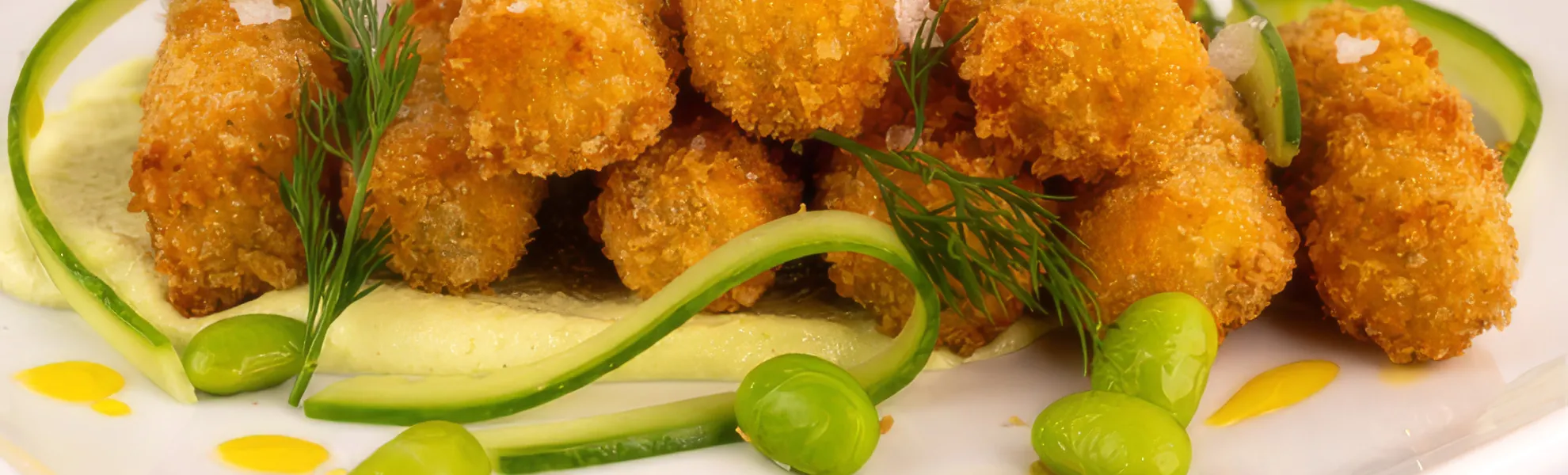 Cod Croquettes with Edamame Aïoli