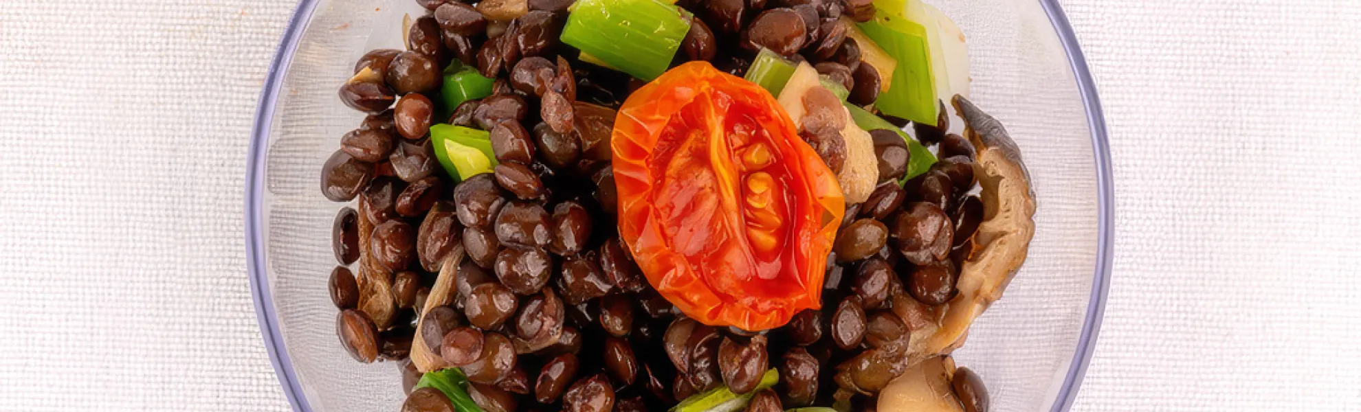 Mixed Mushroom and Lentil Verrine