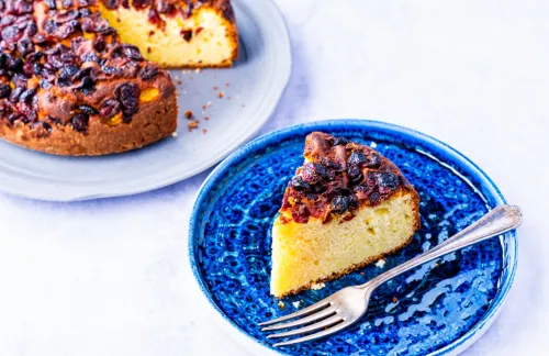 Cranberry Flower Honey Cake
