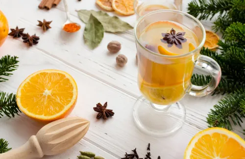 White Mulled Wine with Maple Syrup
